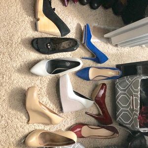 Lot of high heels and Wedges